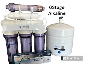6 Stage ALKALINE pH Plus & ORP Negative Reverse Osmosis Drinking Water Filter - Picture 1 of 7