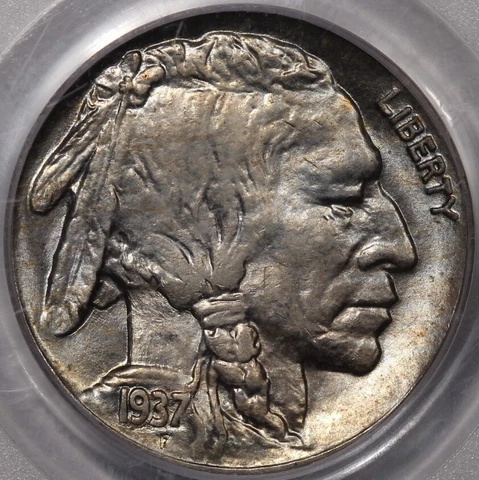 1937-S Buffalo Nickel PCGS MS-64 Cover