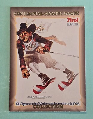 Colección de los Juegos Olímpicos del Centenario 1996 Collect-A-Card #80 Artista Dibujo Esquiador  Foto 1 de 2