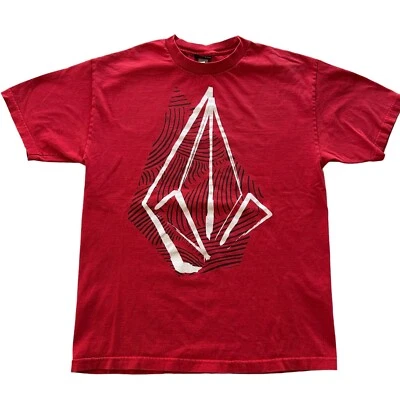 y2k Volcom Surf Wear Stone Graphic Grunge Skater Shirt Cyber Goth Men's Size Lg - Image 1 of 4