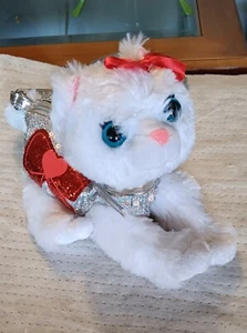 Hand Bag/ Cat Purse Poochie & Co.  Chloe White / Red Bows /Bag No Tag - Picture 1 of 6