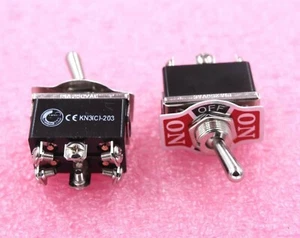 One DPDT C/OFF (ON/OFF/ON) Heavy Duty Toggfle Switch, 20AMPS @ 125VAC - Picture 1 of 2