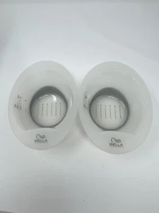 WELLA PROFESSIONALS Color Mixing Bowl - White With Gray Color Base LOT OF 2 - Picture 1 of 4