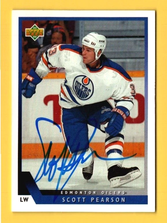 Scott Pearson Hand Signed Auto Autograph 1993-94 Upper Deck #389 - Image 1 of 2