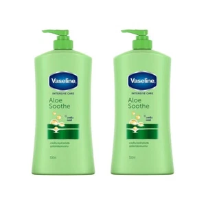 2x500 ml Loción Corporal Piel Vaselina Aloe Calmante Cuidados Intensivos Blanqueamiento Humedad - Imagen 1 de 7