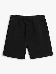 Kin GOTS Heavyweight Organic Cotton Jogger Shorts in Black, Size Small - RRP £25 - Picture 1 of 5
