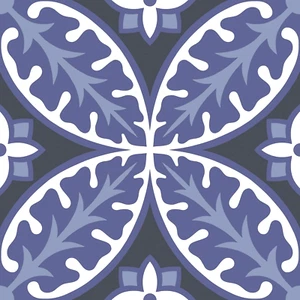 Capri Peel & Stick Vinyl Floor Tiles Multicolor Floral Pattern - Picture 1 of 12