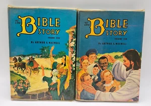 2 Vintage The Bible Story by Arthur S. Maxwell Vol. 5 1955, Vol 10 1957 - Picture 1 of 17