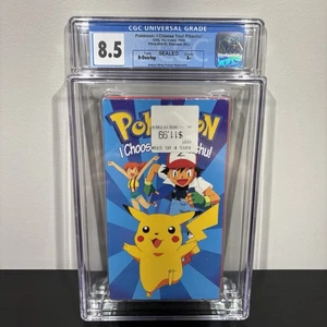 Pokemon Vol. 1 “I Choose You Pikachu” Sealed Graded VHS Tape CGC 8.5 Seal A+ - Picture 1 of 9