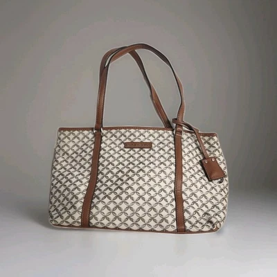 Cartera Dana Buchman ~ Marrón y Beige ~ 12.5x9x6 pulgadas Foto 1 de 4