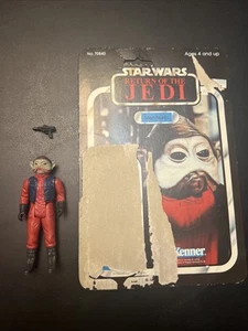 Vintage Kenner Star Wars Loose Nien Nunb 1983 Complete W/ Cardback - Picture 1 of 4