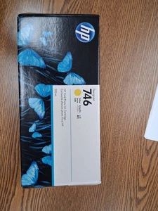 HP 746 300-ml Yellow DesignJet Ink Cartridge, P2V79A NIB EXP SEPT 2024 - Afbeelding 1 van 1