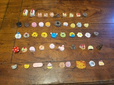 49 piezas cabujones de respaldo plano de resina de caramelo postre de frutas mezclados aleatorios hágalo usted mismo Foto 1 de 4