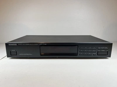 Vintage Kenwood KT-592 Quartz Synthesizer AM-FM Stereo Tuner 1990s TESTED - Image 1 of 4