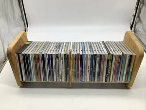 Vintage Napa Valley Wood CD DVD Book Storage Holder Rack Display Shelf 19” - Picture 1 of 8