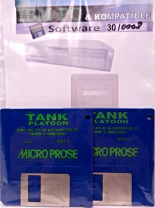 IBM PC -- TANK PLATOON (MICROPROSE - DISK) - Picture 1 of 2