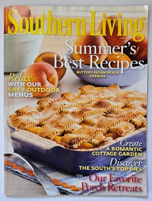 Southern Living JUNE 2010 Summer's Best Recipes magazine outdoor menu home - Image 1 of 4