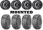 Kit 4 Maxxis Bighorn 2.0 Tires 29X9-14 On Fuel Vector Matte Black D579 Fxt