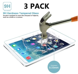 3 Pack Tempered Glass Screen Protector For iPad 10.2 inch 2020 8th Generation - Picture 1 of 3