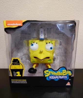 SPONGEBOB SQUAREPANTS MASTERPIECE MEME MOCKING SPONGEBOB SERIES 1 BRAND NEW - Image 1 of 4
