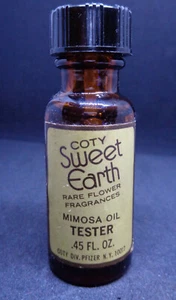 Vintage COTY Sweet Earth Rare Flower Fragrances MIMOSA perfume oil TESTER  - Picture 1 of 6