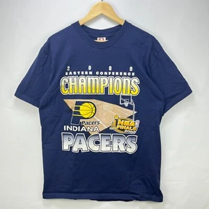 Vintage Indiana Pacers NBA Finals Eastern Conference Champions T-Shirt Large - Picture 1 of 7