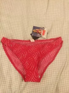 Panache Pink Spot Bikini Bottoms Size 12 BNWT - Picture 1 of 3
