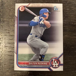 Dalton Rushing RC 2022 Bowman Draft #BD84 Dodgers 1st Bowman RC - Picture 1 of 2