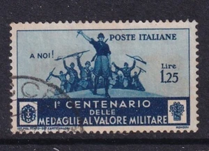 ITALIA... 1934 1,25L medalla militar usada - Imagen 1 de 1