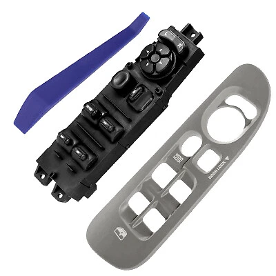 Master Window Switch Control + Taupe Bezel for 2001-2004 Dodge Dakota 68171680AA Foto 1 de 4