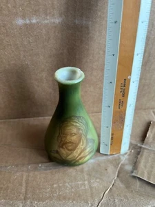 Antique Fostoria Westmoreland Green Milk Glass Vase Arabian Chieftain - Picture 1 of 3