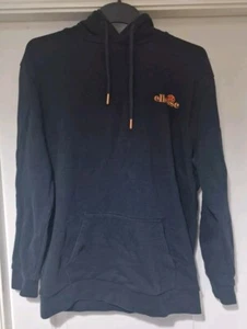 Ellesse Hoodie Medium Gold Spell out Logo Hooded Sweatshirt Sports Men's - Picture 1 of 10