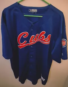 Chicago Cubs True Fan Jersey Men's XL Blue MLB Genuine Merchandise - Picture 1 of 8