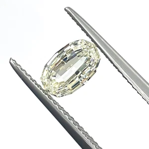 GIA Certified Natural Diamond Oval Step Cut 1.01 Ct K VS2 Color Jewlery Ring - Picture 1 of 11