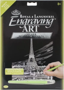 Silver Foil Engraving Art Kit 8"X10"-Eiffel Tower - Picture 1 of 1