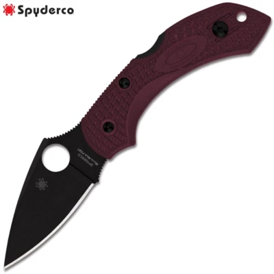 Spyderco Dragonfly 2 SPRINT RUN Micro-Melt PD#1 Blade Burgundy FRN C28BGBKP2 - Image 1 of 3