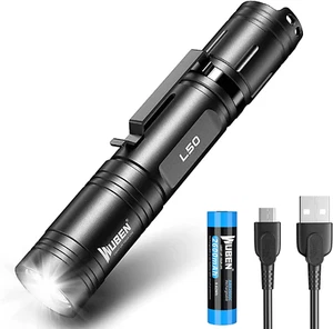 WUBEN L50 LED Taschenlampe 1200 Lumen Super Hell Taschenlampe USB Aufladbar Takt - Bild 1 von 12