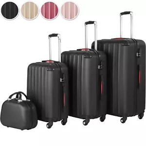 Kofferset 4-tlg Hartschale Koffer Reisekoffer Trolley Hartschalenkoffer 4er Set - Bild 1 von 49