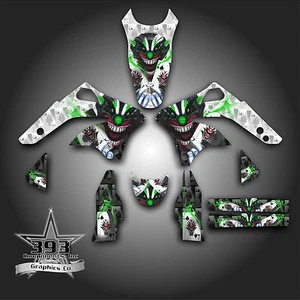 KAWASAKI KX450F KXF 450 2006 - 2008 GRAPHICS KIT DECALS EVIL JOKER WHITE - Picture 1 of 1