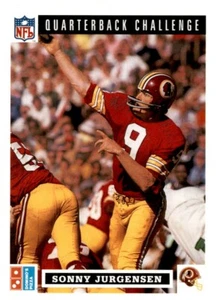 1991 DOMINO'S THE QUARTERBACKS SONNY JURGENSEN WASHINGTON REDSKINS #38 - Picture 1 of 2
