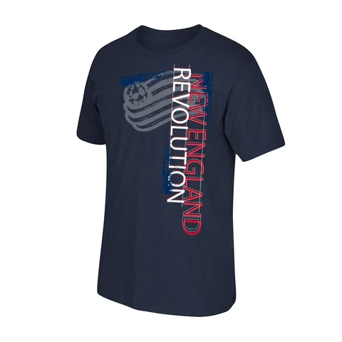New England Revolution MLS Licensed Men's "Beach Side" Team Navy Blue T-Shirt Cover