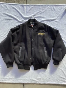 Vintage 90s Remy Martin Fine Champagne Cognac Varsity Leatherman Style Jacket - Bild 1 von 4