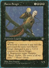 Baron Sengir Homelands VERY HEAVILY PLD Black Rare CARD (186846) ABUGames