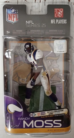 RANDY MOSS MINNESOTA VIKINGS MCFARLANE SERIES 25 WHITE JERSEY VARIANT #371/1000! Cover
