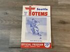 Rare Vintage 1958 -1959 Season Seattle Totems Official Hockey Program Magazine