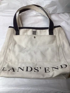 Land’s End Vintage Canvas Bag 18” Wide x 25” 1990’s - Picture 1 of 6