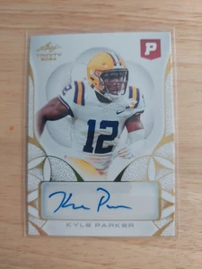 Kyle Parker Auto. 2024 Leaf Trinity Pristine Auction. Card ba-kp1. - Picture 1 of 2