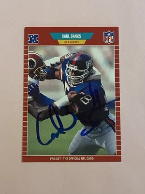 Carl Banks 1989 Pro Set IP Auto Autograph  - Image 1 of 3