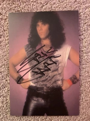 Tarjeta fotográfica firmada a mano por Eric Carr Kiss extremadamente rara - Imagen 1 de 2