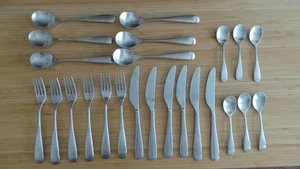 IKEA Behagfull Besteck  6 Personen 24-tlg. Edelstahl gebürstet Silber farbend - Bild 1 von 7